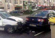 El accidente se produjo a la altura de la avenida de Finisterre.