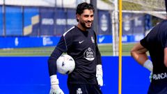 Leo Rom�n, durante la primera semana de pretemporada del Deportivo.