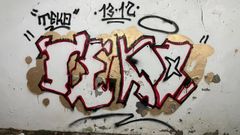 Las pintadas se realizaron dentro de los molinos de Acea de Ama