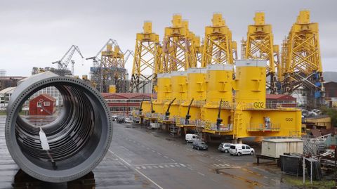 Instalaciones de Navantia Fene, especializadas en la producci�n de componentes para la e�lica marina
