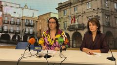 Ana M�ndez e Inmaculada Moreiras, en la rueda de prensa que el PP ofreci� este mi�rcoles.