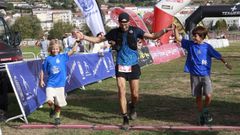 Ismael V�zquez proclam�ndose ganador de la carrera
