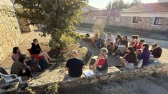 Encuentro de artistas en la isla de Ons
