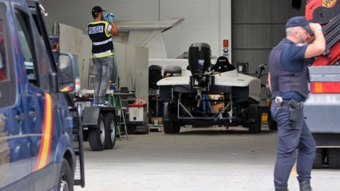 Redada de la Polic�a Nacional en el astillero Gra�nneren Tragove 