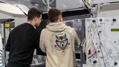 Imagen de archivo de universitarios en las instalaciones del Campus Auga