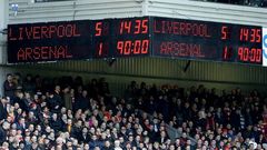 Aficionados en el estadio de Anfield