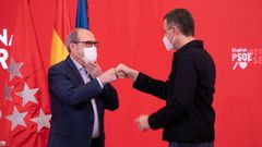S�nchez y Gabilondo, en un acto ayer en la sede de Ferraz