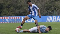 Aarn Martnez, en la foto con el juvenil del Celta, firm con el Compostela