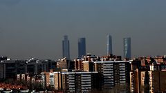Panor�mica de Madrid con altos niveles de poluci�n