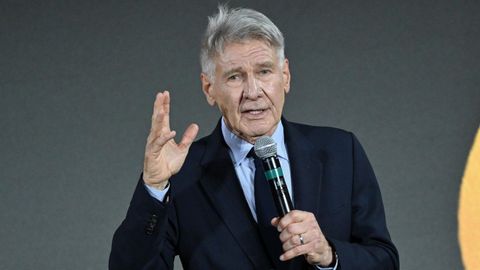 Harrison Ford durante el preestreno de la pelcula Indiana Jones y el Dial del Destino