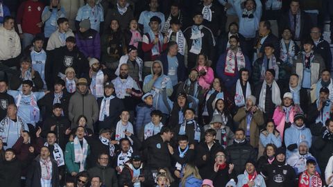 Aficionados del Celta, en un desplazamiento de la presente temporada, el de Mendizorrotza.