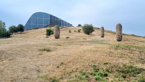 La sequ�a que tiene en prealerta a la mayor parte de municipios de �rea de Santiago, con limitaciones para el riego, deja im�genes tan impactantes como el de las zonas verdes, ahora amarillas, del Gai�s.