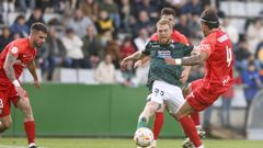 Carlos Vicente, en el partido contra San Fernando, haba arrastrado malestar durante toda la semana.