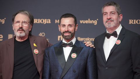 El equipo del documental �El Santo�.