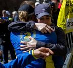 Corredores, ayer en la meta.