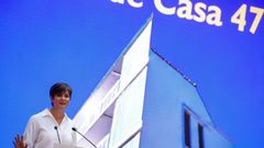 La ministra de Vivienda, Isabel Rodr�guez, durante la presentaci�n del portal Casa 47, hace unos d�as