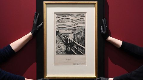 La litografía «El Grito», del artista noruego Edvard Munch