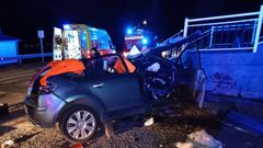Accidente en Valdovi�o, donde fue excarcelada una persona