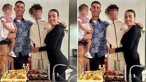 A la izquierda, la imagen compartida por Cristiano, y, a la derecha, la publicada en un medio iran