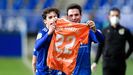 gol Borja Sanchez Sangalli celebracion dedicatoria Edu Cortina lesion Real Oviedo Tenerife Carlos Tartiere.Borja S�nchez dedica su gol ante el Tenerife a Edu Cortina