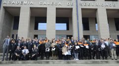 La entrega de insignias tuvo lugar en la Academia Galega de Seguridade P�blica (Agasp)