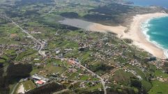 Vista a�rea del municipio de Valdovi�o, que se incorpora a los municipios de la comarca con m�ximas restricciones