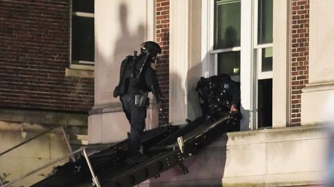 Desalojo policial en la Universidad de Columbia de Nueva York