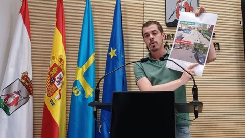 Javier Surez Llana, portavoz de IU en el Ayuntamiento de Gijn