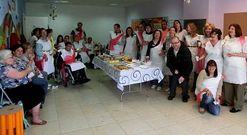 En la fiesta de Adace vistieron de romanos, con trajes hechos por ellos.