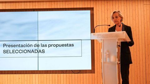 Marta Vall-llosera, presidenta del CSCAE, anuncia las propuestas seleccionadas en la Fundaci�n Ortega-Mara�on