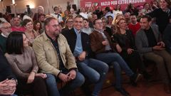 Snchez y Gallardo, en el primer acto de la precampaa extremea, en Mrida (Badajoz) el pasado 19 de noviembre.