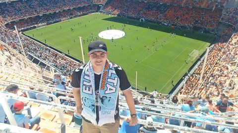 Anxo Rodr�guez Quintana, celtista residente en Valencia.