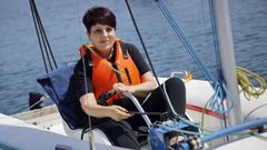 Sonia Garc�a, en su vela adaptada