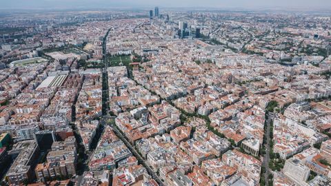 Vista a�rea de Madrid.