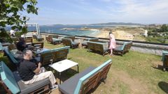 Vistas a la playa de Foxos, desde la Terraza Corsario