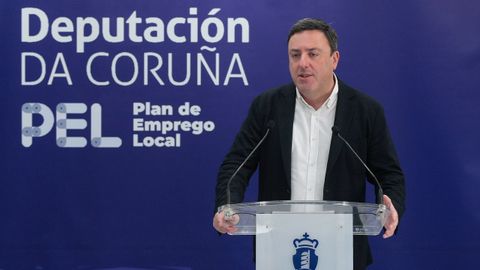 El presidente de la Deputacin, en la presentacin de otra de las lneas de actuacin