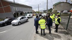 El presidente de la Diputaci�n, Valent�n Gonz�lez, y el alcalde de Ferrol, �ngel Mato, en una visita a las obras de las aceras de Serantes