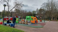 Parque infantil de O Pasatempo, en Betanzos.