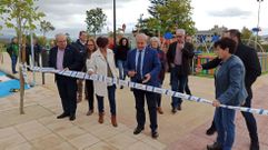Jos� Tom�, en el centro, en la inauguraci�n del nuevo Parque do Hospital