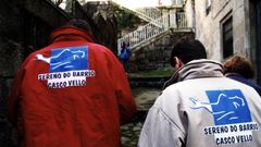 Imagen de archivo de serenos en un barrio de Vigo