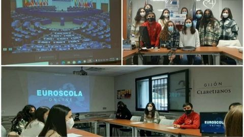 Actividades del Colegio Coraz�n de Mar�a de Gij�n como escuela embajadora del Parlamento Europeo