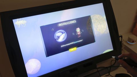 La pantalla en la que hacen terapia con WiVi