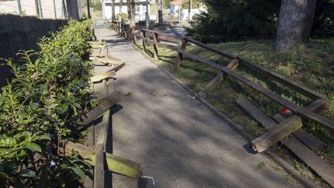 Algunos de los da�os causados en el parque