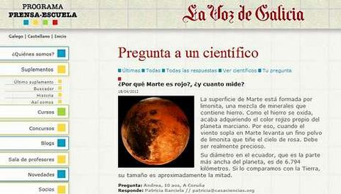 La web www.prensaescuela.es est� esperando tus preguntas