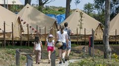 Imagen de archivo de un c�mping en la Illa de Ons