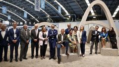El presidente de la Xunta Alfonso Rueda inaugura la feria de la piedra natural Stonegal en Ifevi