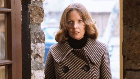 Keaton interpretando a Kay Corleone. En la imagen, de �El Padrino II�, capaz de romper con Michael.