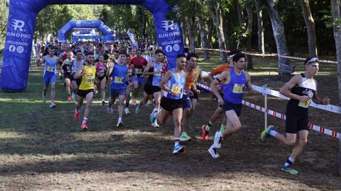 Leiro celebra 41 historias de su carrera popular.La zona de O Salgueiral fue el eje de la clsica de O Ribeiro