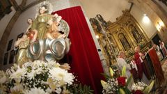 Procesi�n de Santa Ux�a en las Fiestas Patronales de Ribeira