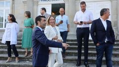 El presidente de la Diputaci�n de Pontevedra, Luis L�pez, con su equipo de gobierno